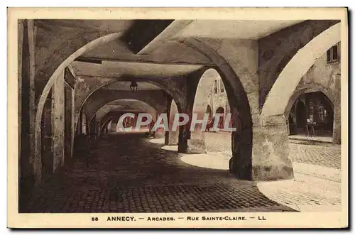 Cartes postales Annecy Arcades Rue Sainte Claire