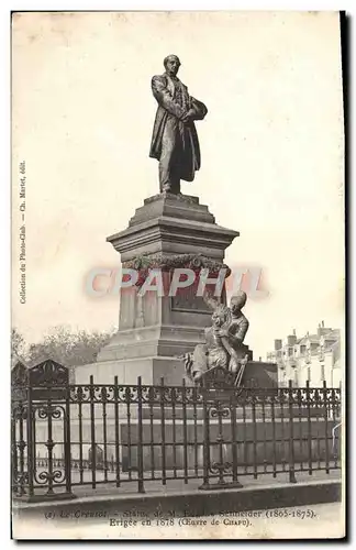 Cartes postales Le Creusot Statue de M Eugene Schneider