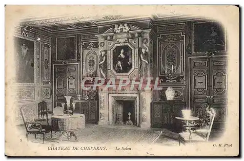 Ansichtskarte AK Chateau De Cheverny Le salon