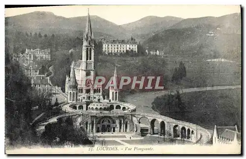 Cartes postales Lourdes Vue Plongeante