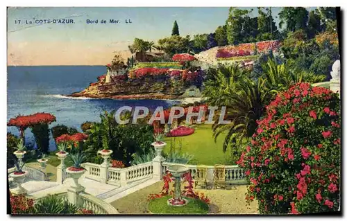 Cartes postales La Cote D&#39Azur Bord de Mer