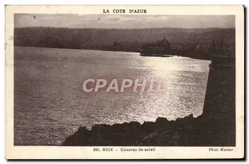 Cartes postales Nice Coucher de Soleil