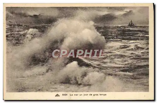 Cartes postales la mer un jour de gros temps