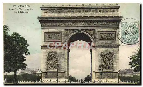 Cartes postales Paris Arc de Triomphe de L&#39Etoile