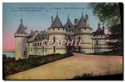 Ansichtskarte AK Chaumont Sur Loire Le Chateau Porte d&#39Entree Avec pont levis