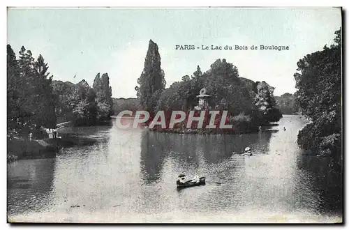 Cartes postales Paris Le Lac du Bois de Boulogne