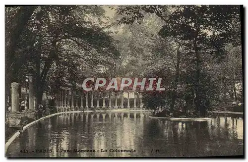 Cartes postales Paris Parc Monceau La Colonnade