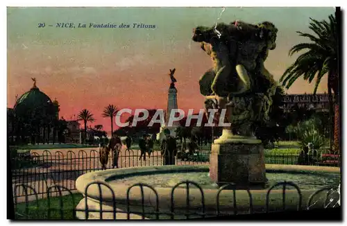 Cartes postales Nice La Fontaine Des Tritons