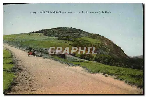 Cartes postales Ballon D'Alsace Le sommet vu de la route