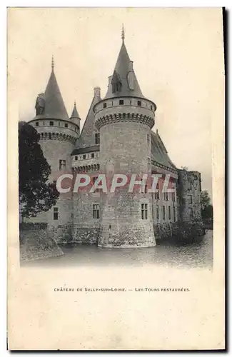 Cartes postales Chateau De Sully Sur Loire Les tours restaurees