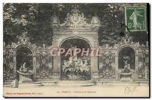 Cartes postales Nancy Fontaine De Neptune