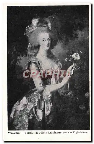 Ansichtskarte AK Versailles Portrait de Marie Antoinette Vigee Lebrun
