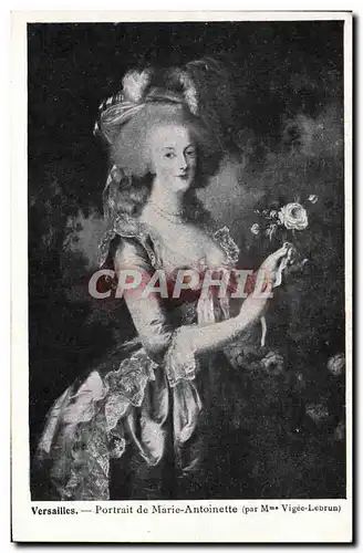 Cartes postales Versailles Portrait de Marie Antoinette Vigee Lebrun