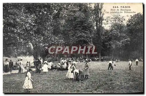 Cartes postales Paris Bois De Boulogne Les plaisirs du dimanche Enfants