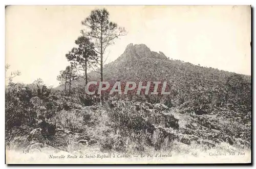 Cartes postales Cannes Nouvelle Route de Saint Raphael a Cannes Le pic d&#39Aurelle