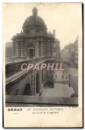 Ansichtskarte AK Paris Senat Le Pavillon central sur la rue de Vaugirard