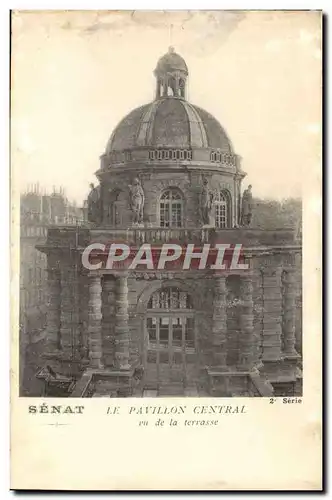 Cartes postales Senat Le Pavillon Central vu de la terrasse