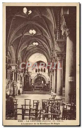 Ansichtskarte AK La Louvesc L&#39Interieur de la Basilique St Regis