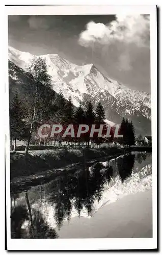 Cartes postales moderne Lac des Praz et le Mont Blanc