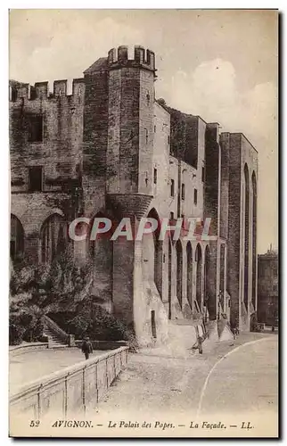 Cartes postales Avignon Le Palais des Papes La facade