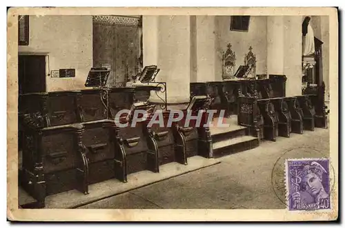 Ansichtskarte AK Ambronay Interieur de L&#39Eglise Stalles