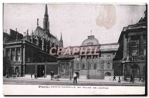 Cartes postales Paris Saint Chapelle Au Palais De Justice