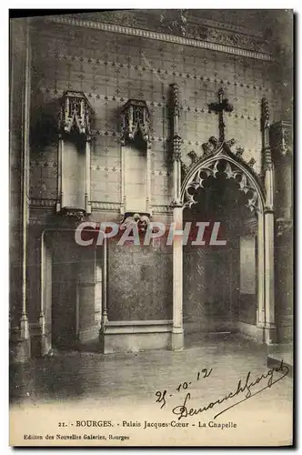 Cartes postales Bourges Palais Jacques Coeur La Chapelle