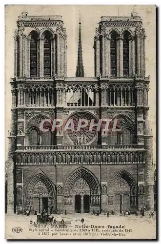 Cartes postales Paris Notre Dame