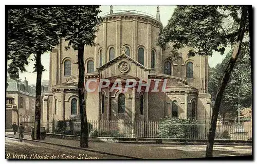 VINTAGE POSTCARD Vichy the Apse of the Church St Louis