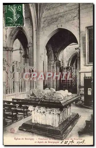 Ansichtskarte AK Vichy Eglise de Souvigny Tombeau de Charles 1er Duc de Bourbon et Agnes de Bourgogne