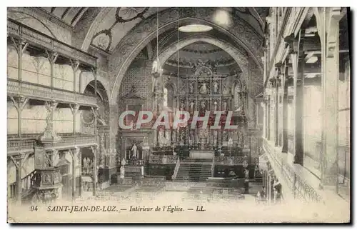 Cartes postales Saint Jean De Luz Interieur de L'Eglise