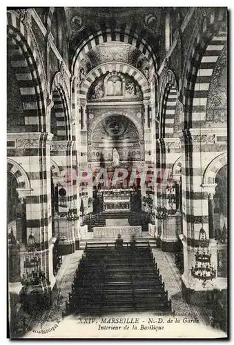 Cartes postales Marseille Notre Dame de la Garde Interieur de la basilique