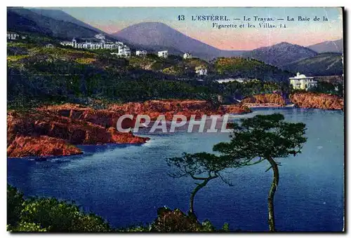 Cartes postales L&#39Esterel Le Travas La Baie de la Figarette et les villas