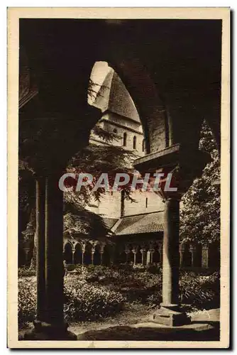 Cartes postales Abbaye de Moissac Le Cloitre et clocher de l&#39eglise