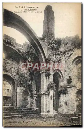 Ansichtskarte AK Marcilhac Ruines de l&#39abbaye