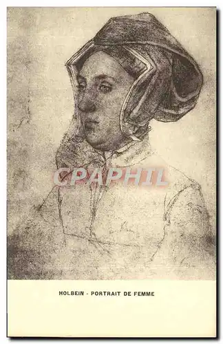 Cartes postales Holbein Portrait De Femme