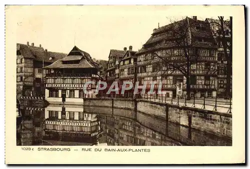 Cartes postales Strasbourg Rue Du Bain Aux Plantes