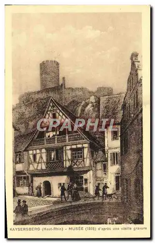 Ansichtskarte AK Kaysersberg Musee d&#39apres une vieille gravure