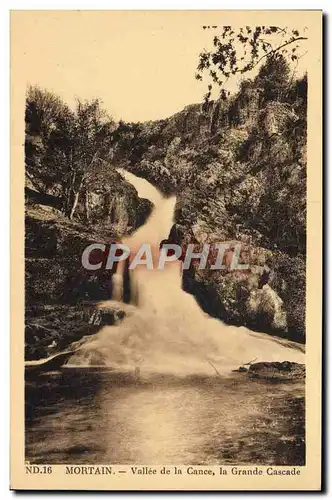 Ansichtskarte AK Mortain Vallee de la Cance la Grande Cascade