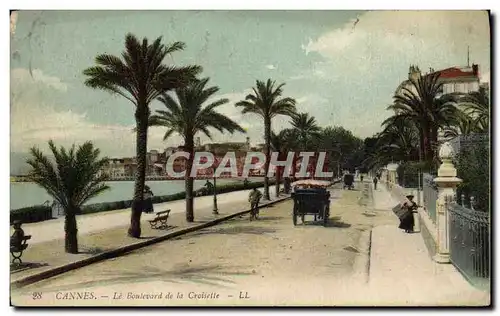 Cartes postales Cannes Le Boulevard de la Croisette