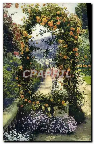 Cartes postales Cote d&#39Azur Le jardin fleuri Fleurs