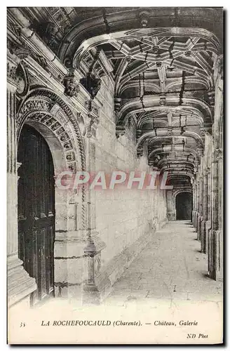 Cartes postales La Rochefoucauld Chateau Galerie