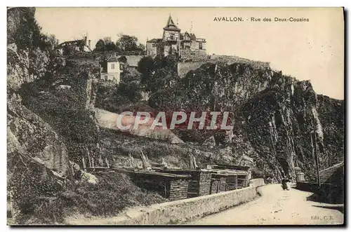 Cartes postales Avallon Rue Deux Coursins