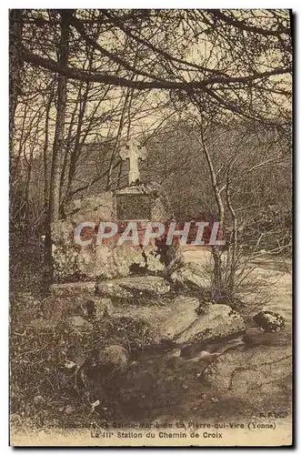 Cartes postales Monastere Sainte Marie de la pierre qui Vire La 3eme station du chemin de croix