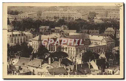 Ansichtskarte AK Auxerre Vue Sur le Lycee Les casernes