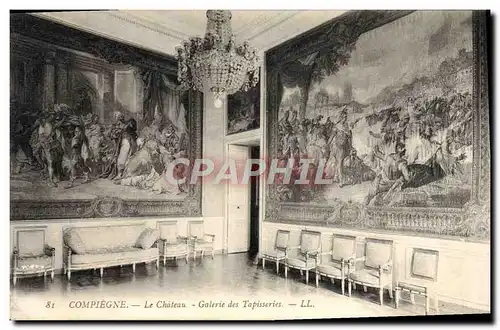 Ansichtskarte AK Compiegne Le Chateau Galerie des Tapisseries