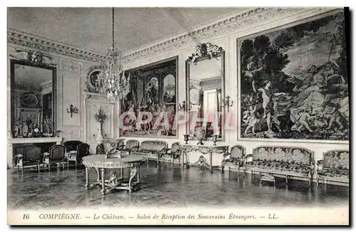 Ansichtskarte AK Compiegne Le Chateau Salon de reception des souverains etrangers