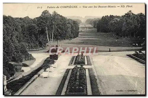 Ansichtskarte AK Compiegne Vue sur les Beaux Monts