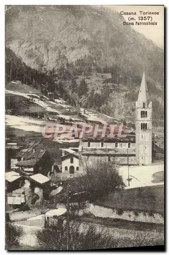 Cartes postales Cesana Torinese Chiesa parrocchiale