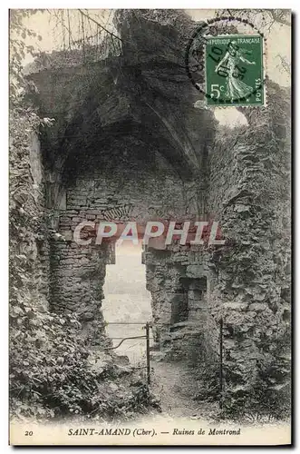 Cartes postales Saint Amand Ruines de Montrond